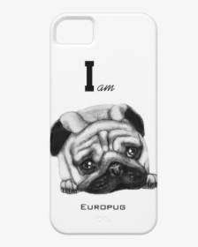 Europug The Sad Face Iphone 5/5s Case - Pug, HD Png Download, Free Download