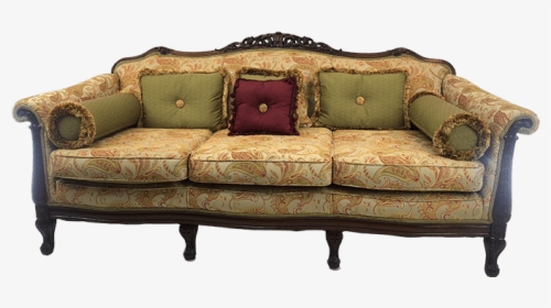 Victorian Style Paisley Sofa - Paisley Couch, HD Png Download, Free Download