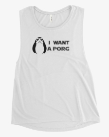 Image Of I Want A Porg - Active Tank, HD Png Download, Free Download