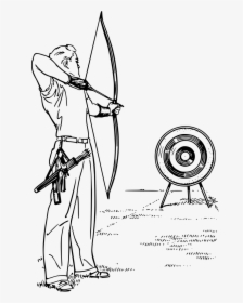 Archery Clipart Black And White, HD Png Download, Free Download