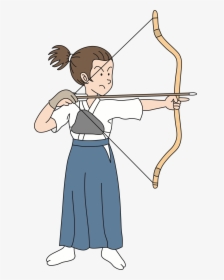 Female Archer Big Image - Archery Clipart, HD Png Download, Free Download
