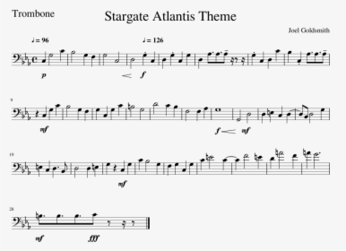 Stargate Atlantis Theme - Partitura De Noite Feliz, HD Png Download, Free Download