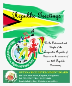 The Board Of Directors, Management And Staff Of The - Happy Republic Day Guyana, HD Png Download, Free Download
