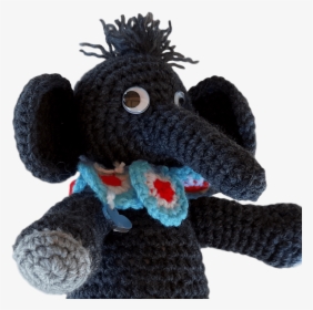 Handmade Handmade Crochet Elephant - Stuffed Toy, HD Png Download, Free Download