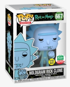 Rick And Morty Funko Pop Hologram Rick, HD Png Download, Free Download