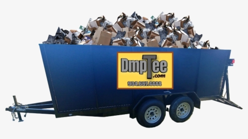 14 Yard Dumpster Trailer - Trailer, HD Png Download, Free Download