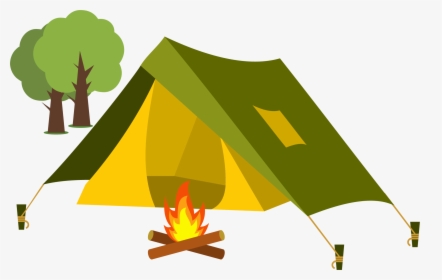 Tent Cartoon Camping Clip Art - Camping Transparent, HD Png Download, Free Download