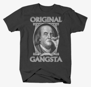 Picture 1 Of - Gangsta Benjamin Franklin, HD Png Download, Free Download