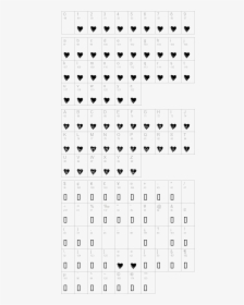 Kr Scribble Heart Character Map, HD Png Download, Free Download