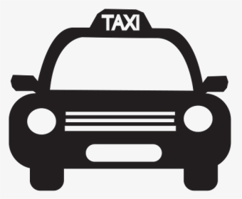 Cab Png Black And White - Taxi Vector Png, Transparent Png, Free Download