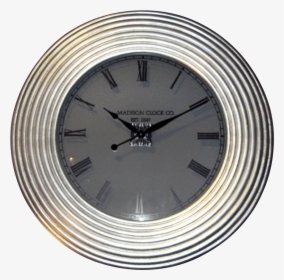 Kairos Pu Transparent Glass Face Spiral Silver Rim - Madison Clock, HD Png Download, Free Download