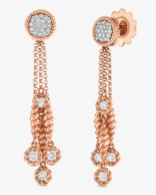 Roberto Coin Tassel Drop Earrings With Diamond Stations - Earrings, HD Png Download, Free Download