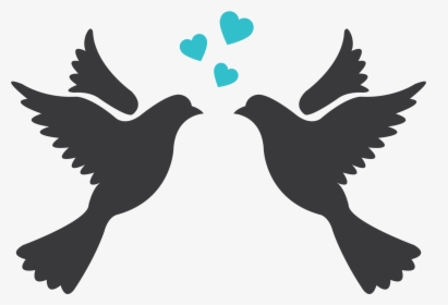 Silhouette Love Bird Png, Transparent Png, Free Download