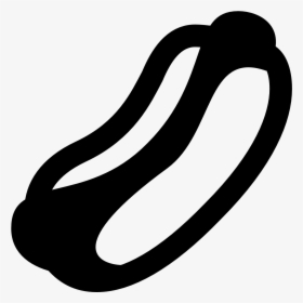 Hot Dog Png Icon Black, Transparent Png, Free Download