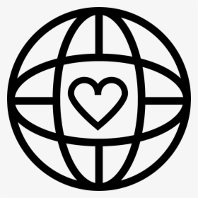 Heart In Earth Grid - Home Symbols In The World, HD Png Download, Free Download