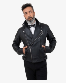 Men - Leather Jacket, HD Png Download, Free Download