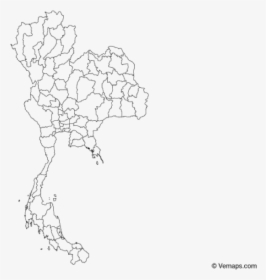 Thailand Blank Map Svg, HD Png Download, Free Download
