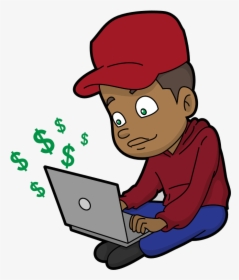 Earning Money Man Png, Transparent Png, Free Download