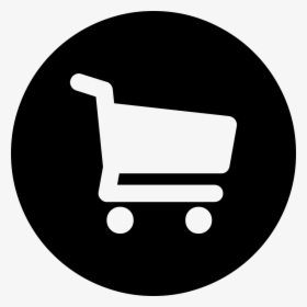 Shopping Cart Button - Shopping Cart Logo White, HD Png Download, Free Download