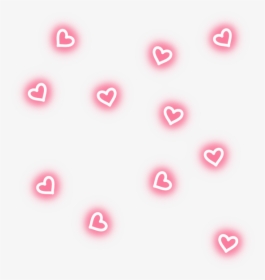 Transparent Sticker Picsart - Neon Hearts Png, Png Download, Free Download