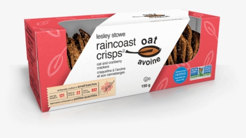 Packaging For Oat And Cranberry, Lesley Stowe Raincoast - Lesley Stowe Raincoast Crisps Original, HD Png Download, Free Download