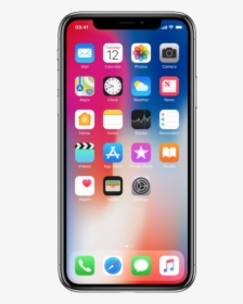 Apple Iphone X Png Image - Iphone X Front Screen, Transparent Png, Free Download