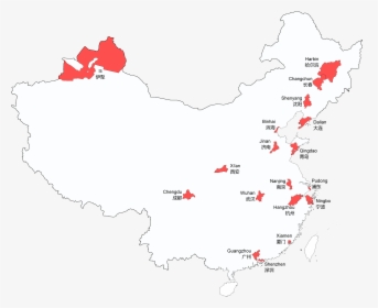Map Of Sub-provincial Level Entries In The People"s - China Map, HD Png Download, Free Download