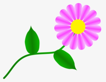 Plant,flora,leaf - Single Flower Clip Art Free, HD Png Download, Free Download