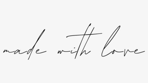 Made With Love - Calligraphy, HD Png Download, Free Download