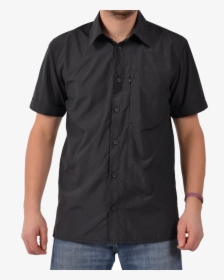Plain Black Short Half Shirt Png Image - T-shirt, Transparent Png, Free Download
