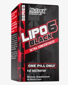 Nutrex Lipo 6 Black, HD Png Download, Free Download