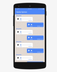 Whatsapp Like Chat Audio Message Layout Xml For Android - Android Phone Incoming Call, HD Png Download, Free Download