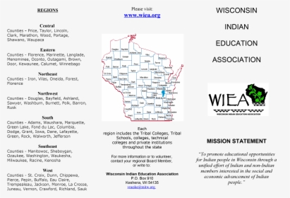 Map Of Wisconsin Counties, HD Png Download, Free Download