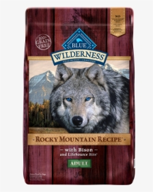 Blue Buffalo Wilderness Rocky Mountain With Bison Adult - Blue Wilderness Dog Food Red Meat, HD Png Download, Free Download