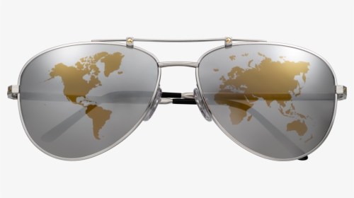 Cartier World Map Sunglasses, HD Png Download, Free Download