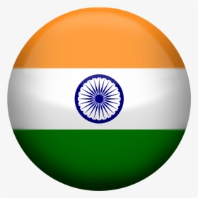 Indian Flag Button - India Round Flag Png, Transparent Png, Free Download
