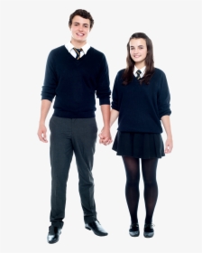Love Couple - High School Uniform Png, Transparent Png, Free Download