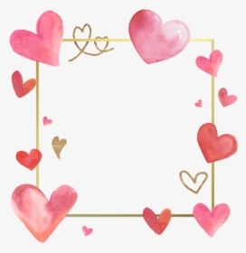 #love #frames #frame #borders #border #hearts #heart - Valentine Day Frame Coloring Pages, HD Png Download, Free Download