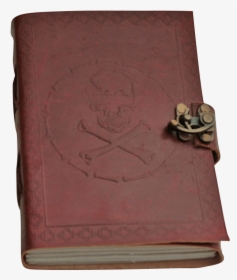 Skull And Bones Leather Journal With Clasp - Wallet, HD Png Download, Free Download