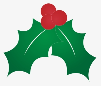 Common Holly Christmas Clip Art - Transparent Background Holly Clipart ...