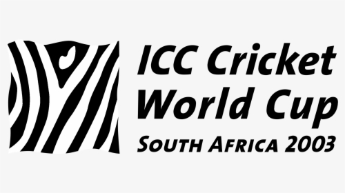 Icc Cricket World Cup Logo Black And White - 2003 World Cup Logo, HD Png Download, Free Download