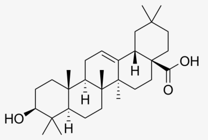 Oleanolic Acid - Oleanolic Acid Chemical Structure, HD Png Download, Free Download