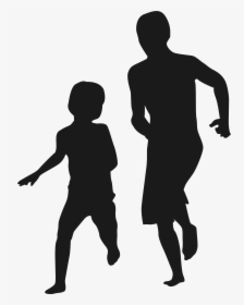 Silhouette Father"s Day Child Family - Portable Network Graphics, HD Png Download, Free Download