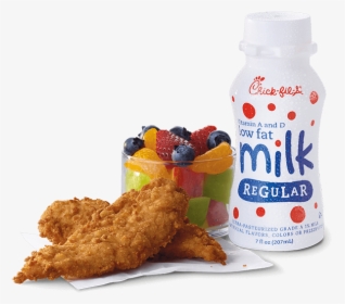Chick N Strips™ Kid"s Meal - Chick Fil A White Milk, HD Png Download, Free Download