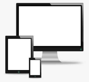 Computer, Tablet And Phone Vectors Icons Png - Computer & Phone Vector, Transparent Png, Free Download