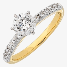 Yellow Gold Engagement Rings Australia, HD Png Download, Free Download