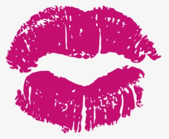 Transparent Lip Kiss Png - Pink Kiss Clipart, Png Download, Free Download