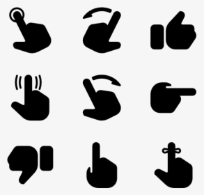 Touch Gestures - Icono Touch, HD Png Download, Free Download