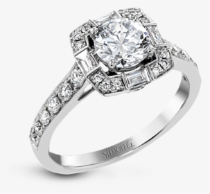 18k White Gold Engagement Ring Diamonds Direct St - Pre-engagement Ring, HD Png Download, Free Download