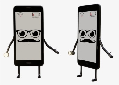 Low Battery, Mobile Device, Cellular, Cell 3d, Phone - Cartoon, HD Png Download, Free Download